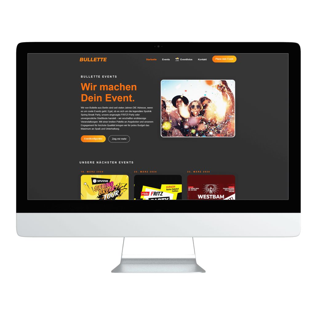 Webdesign Eventagentur