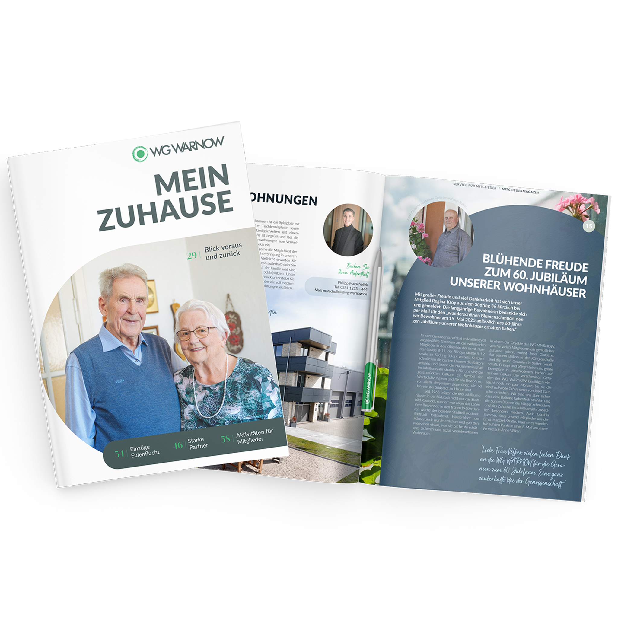 Neues Design für das WG Warnow Magazin
